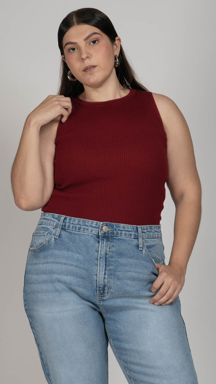 Blusa Sin Mangas Curvy B Basic BB0368