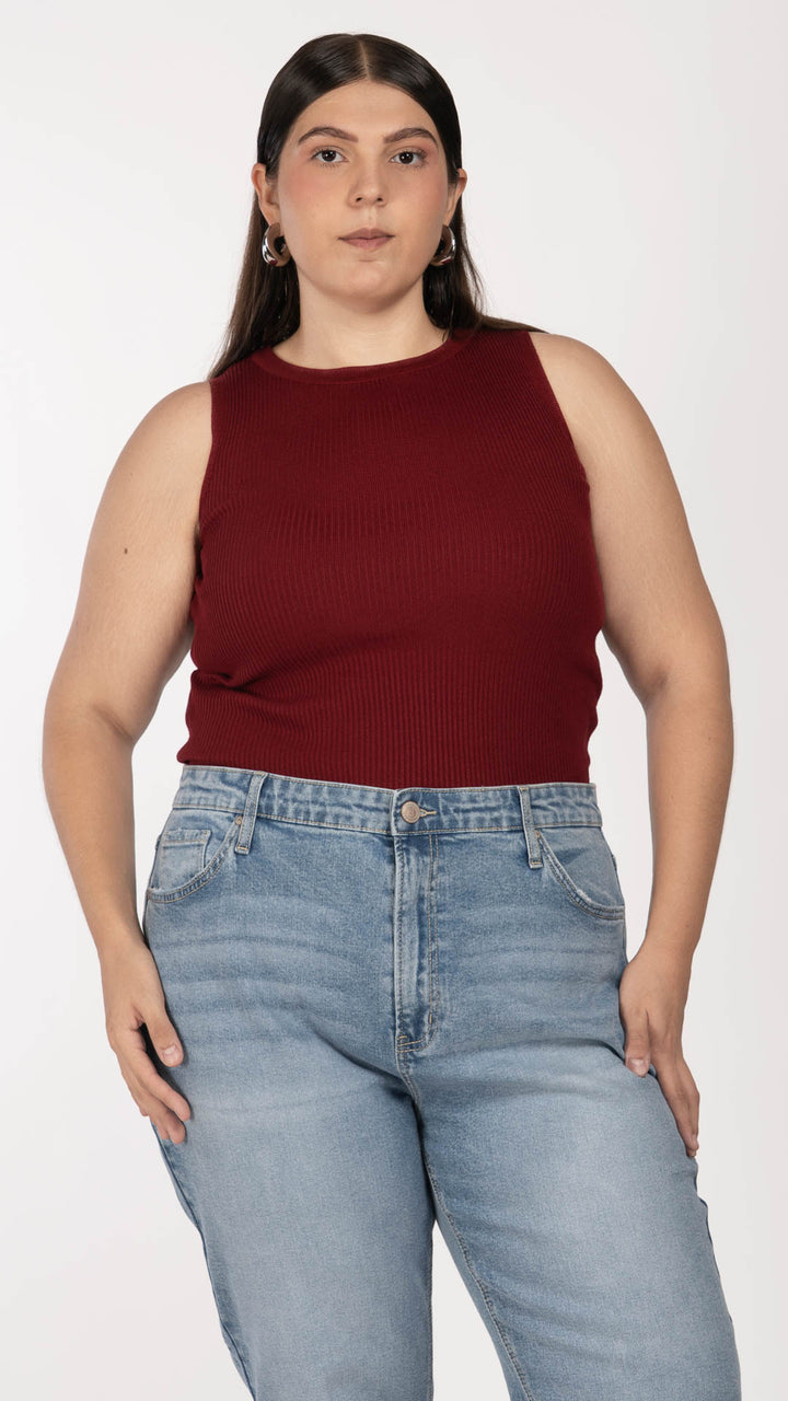 Blusa Sin Mangas Curvy B Basic BB0368