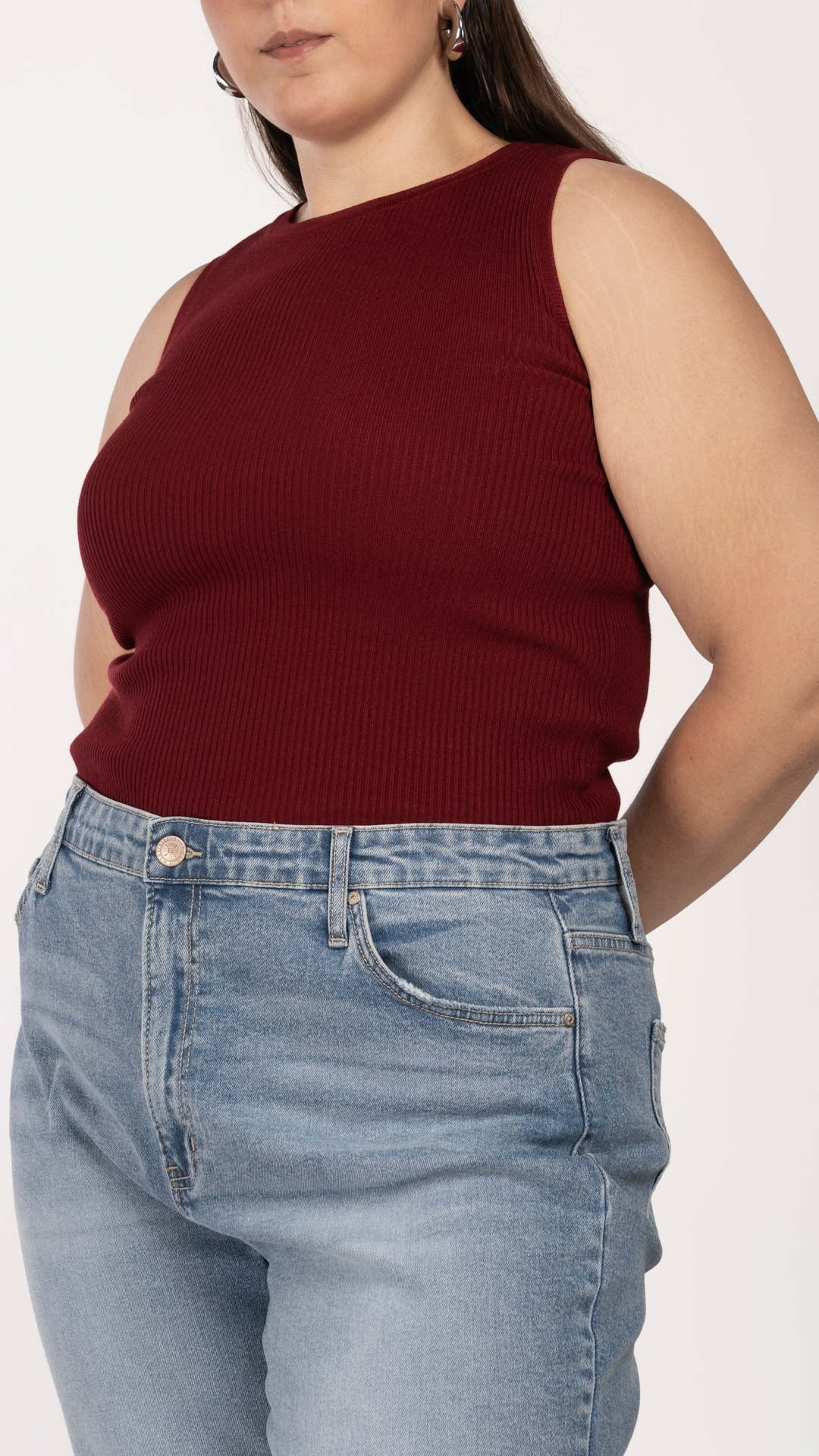 Blusa Sin Mangas Curvy B Basic BB0368