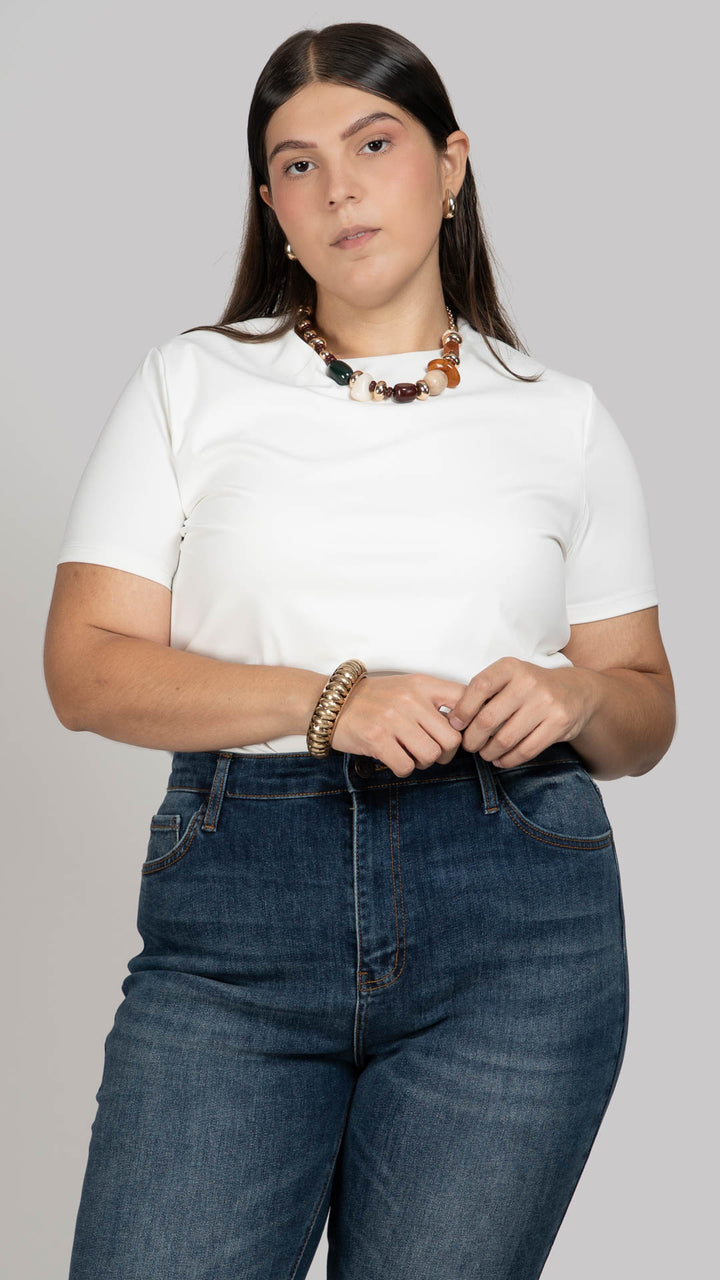 Playera Manga Corta Curvy B Basic BB0310