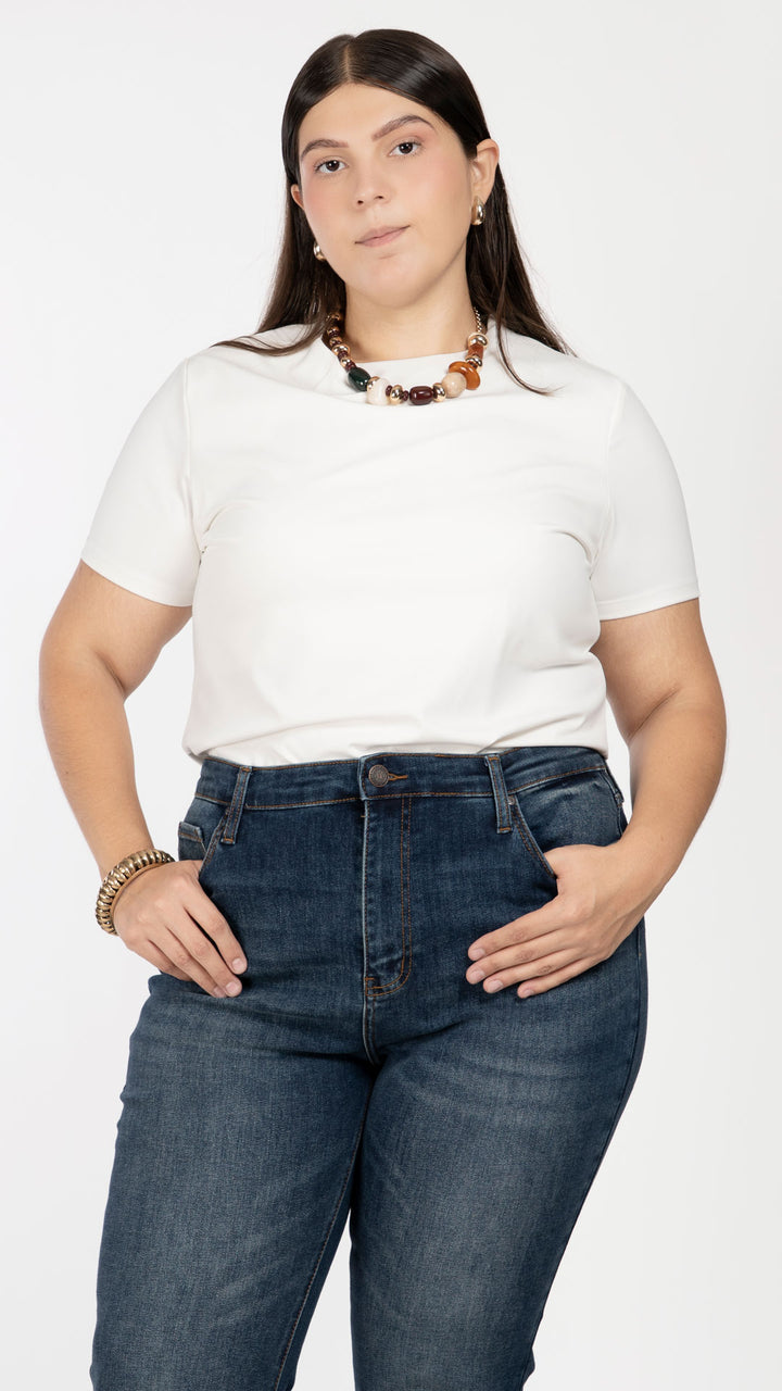 Playera Manga Corta Curvy B Basic BB0310