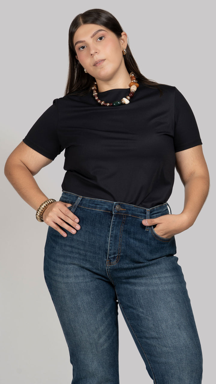 Playera Manga Corta Curvy B Basic BB0310