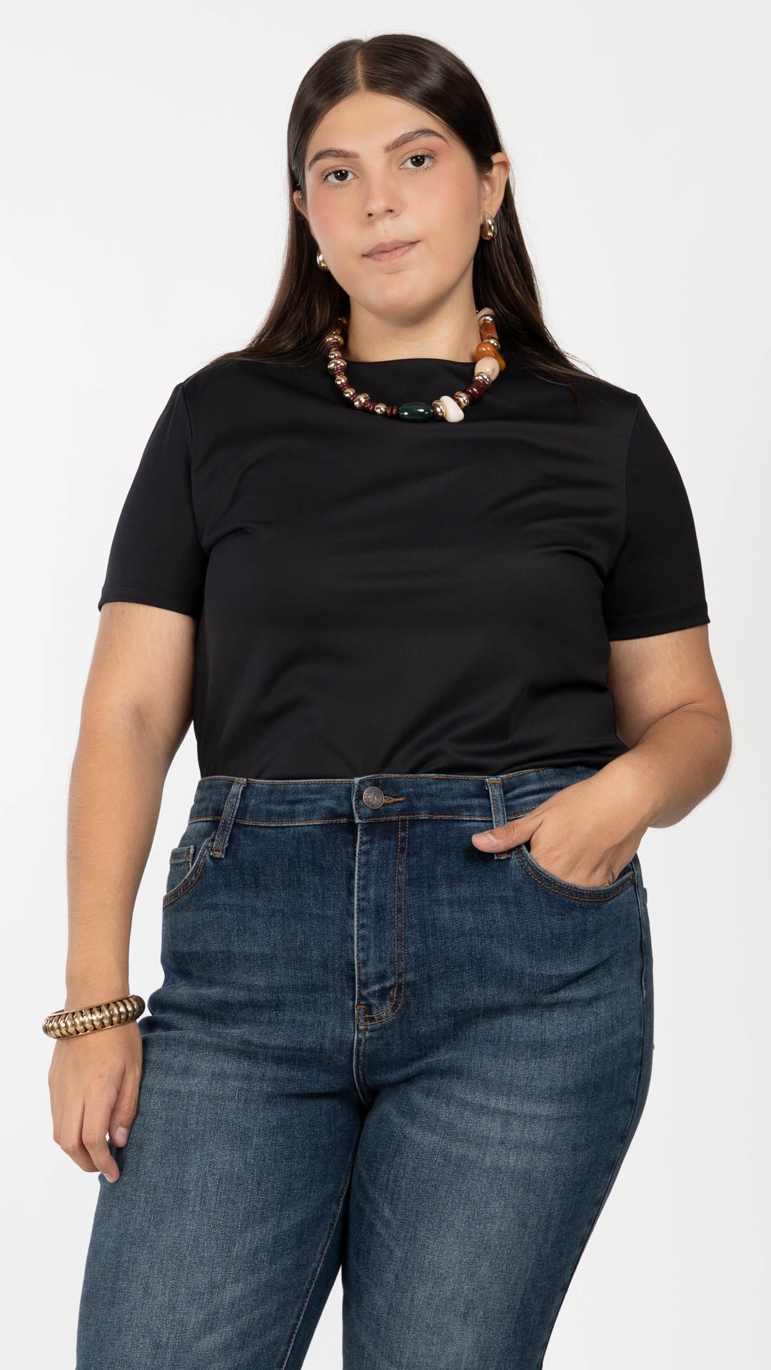 Playera Manga Corta Curvy B Basic BB0310