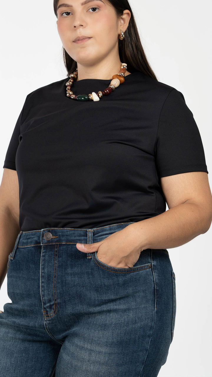 Playera Manga Corta Curvy B Basic BB0310