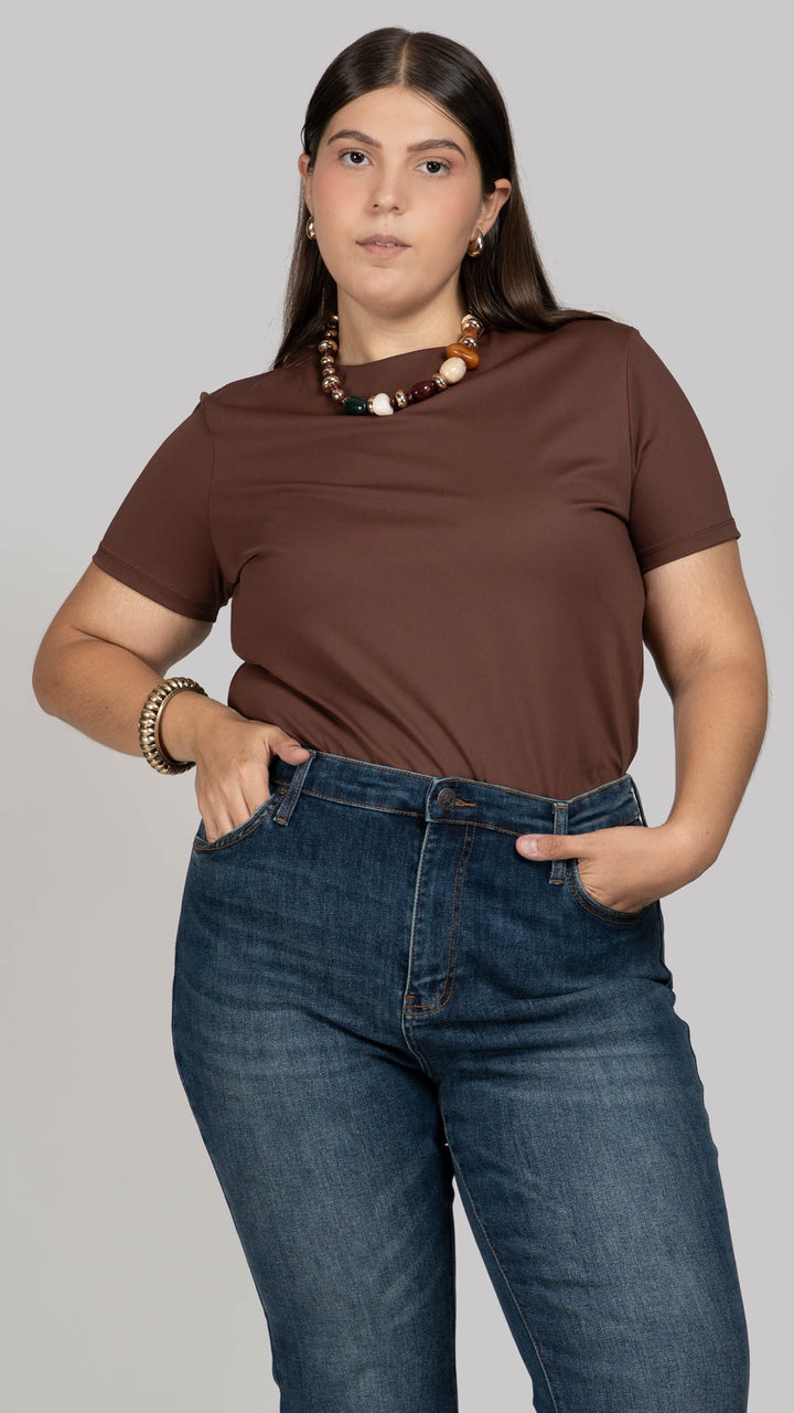 Playera Manga Corta Curvy B Basic BB0310