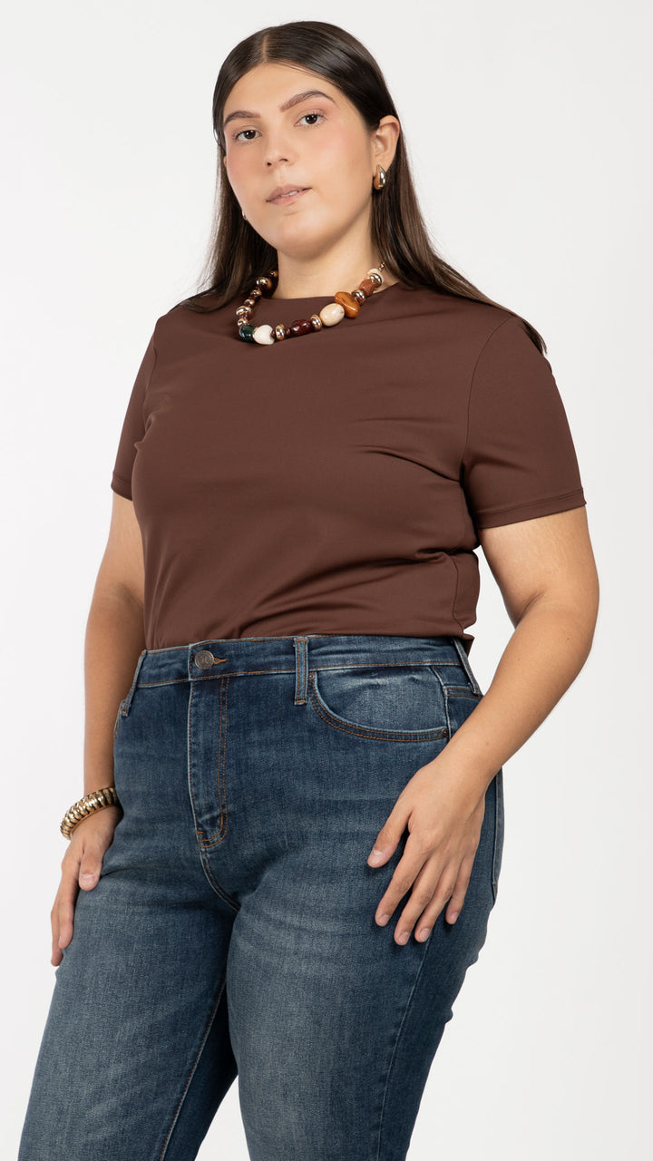 Playera Manga Corta Curvy B Basic BB0310