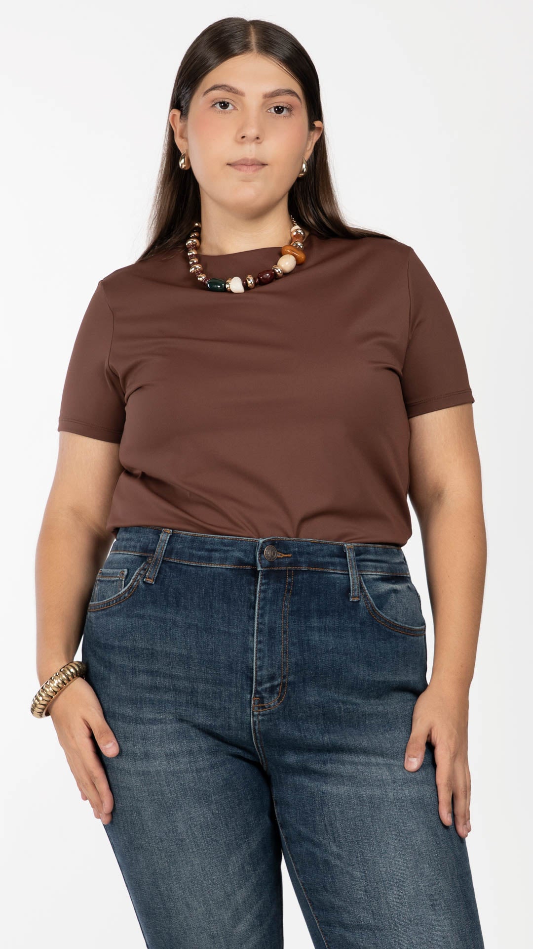 Playera Manga Corta Curvy B Basic BB0310