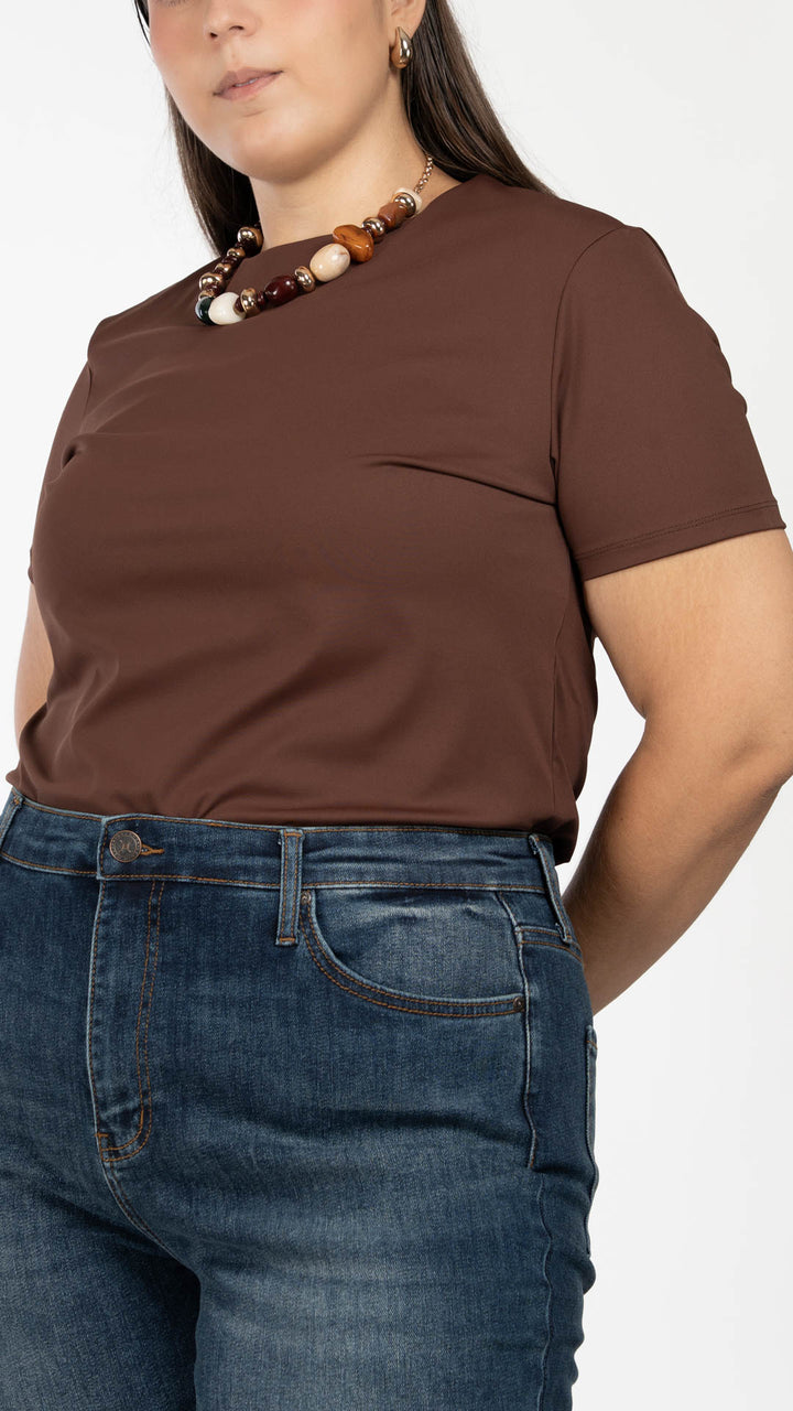Playera Manga Corta Curvy B Basic BB0310