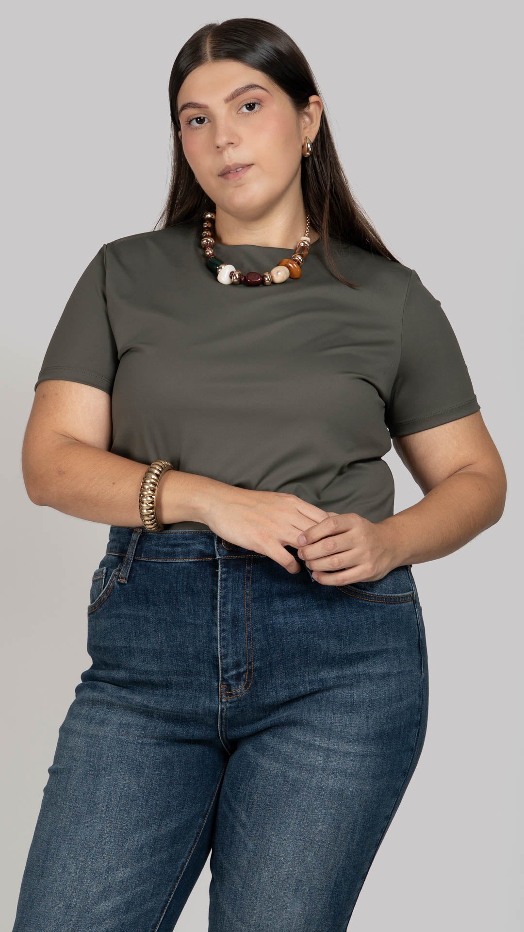 Playera Manga Corta Curvy B Basic BB0310