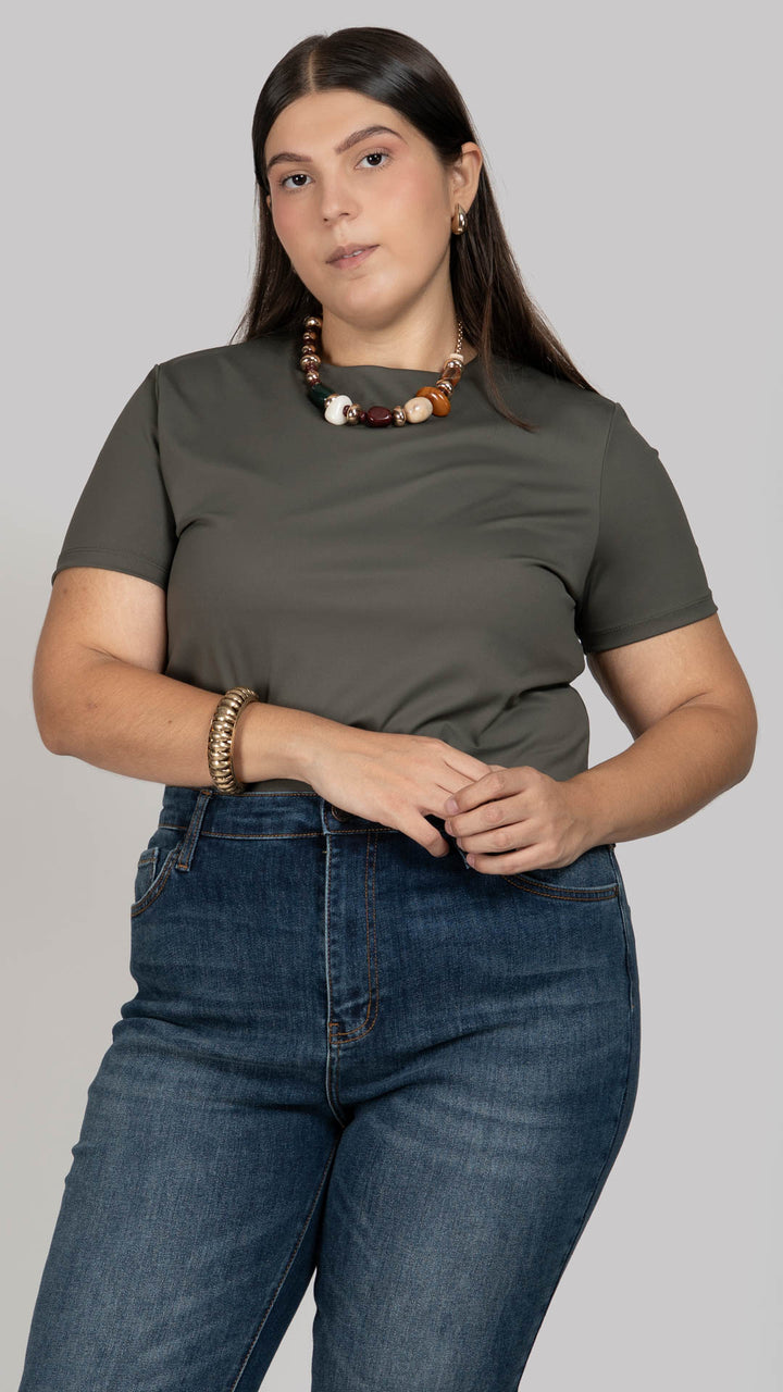 Playera Manga Corta Curvy B Basic BB0310