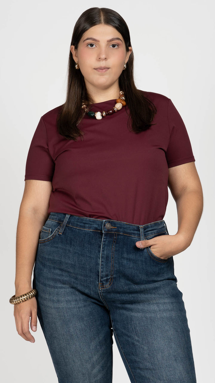 Playera Manga Corta Curvy B Basic BB0310