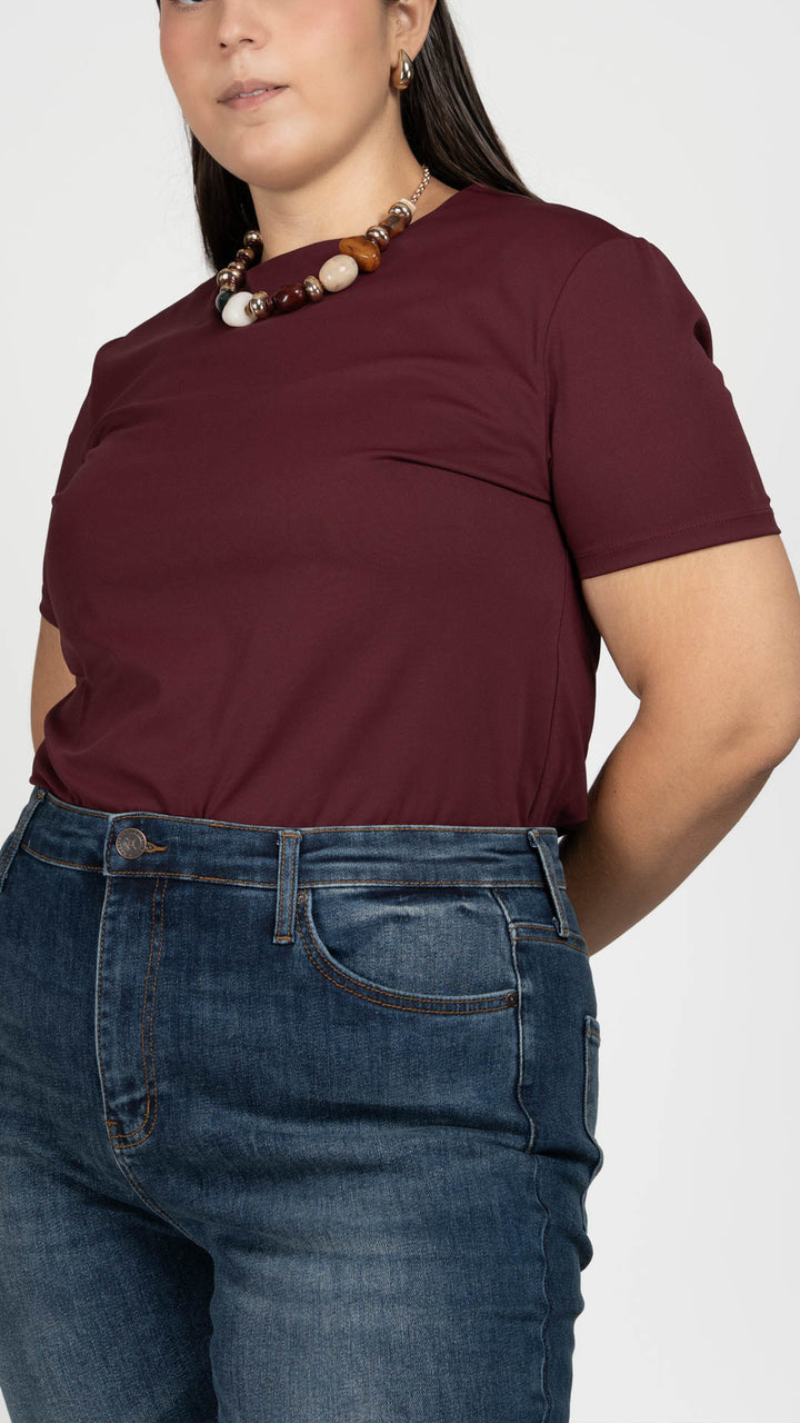 Playera Manga Corta Curvy B Basic BB0310