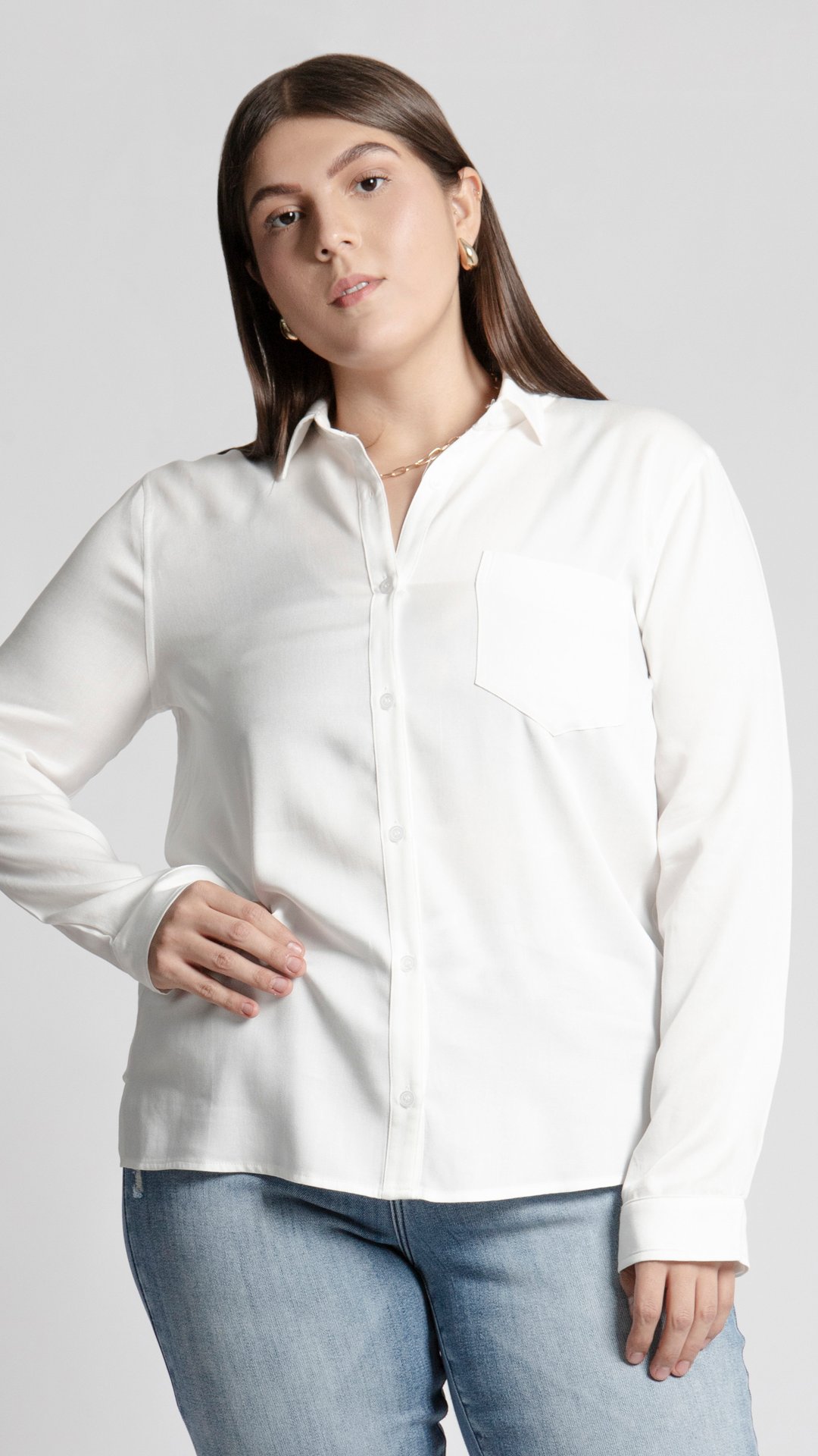 Camisa De Vestir Curvy B Basic BB0149