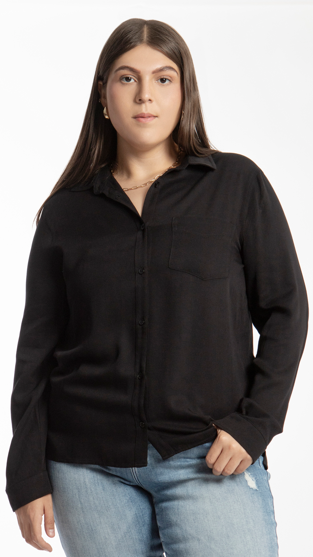 Camisa De Vestir Curvy B Basic BB0149