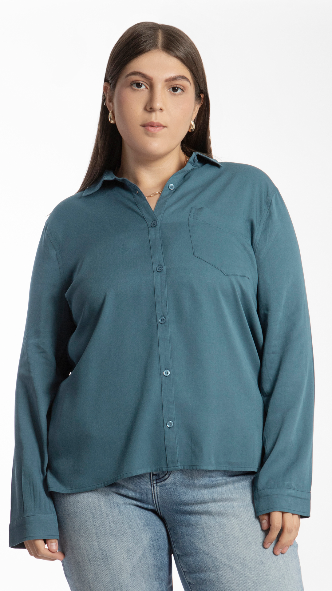 Camisa De Vestir Curvy B Basic BB0149