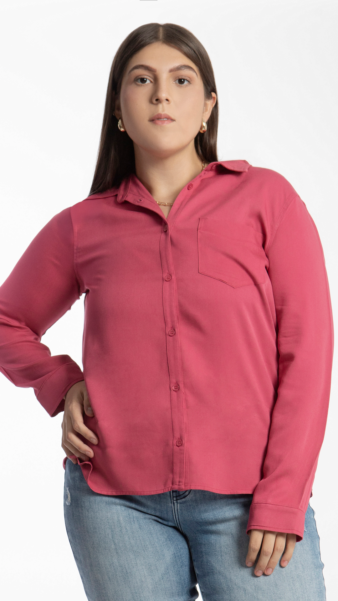 Camisa De Vestir Curvy B Basic BB0149