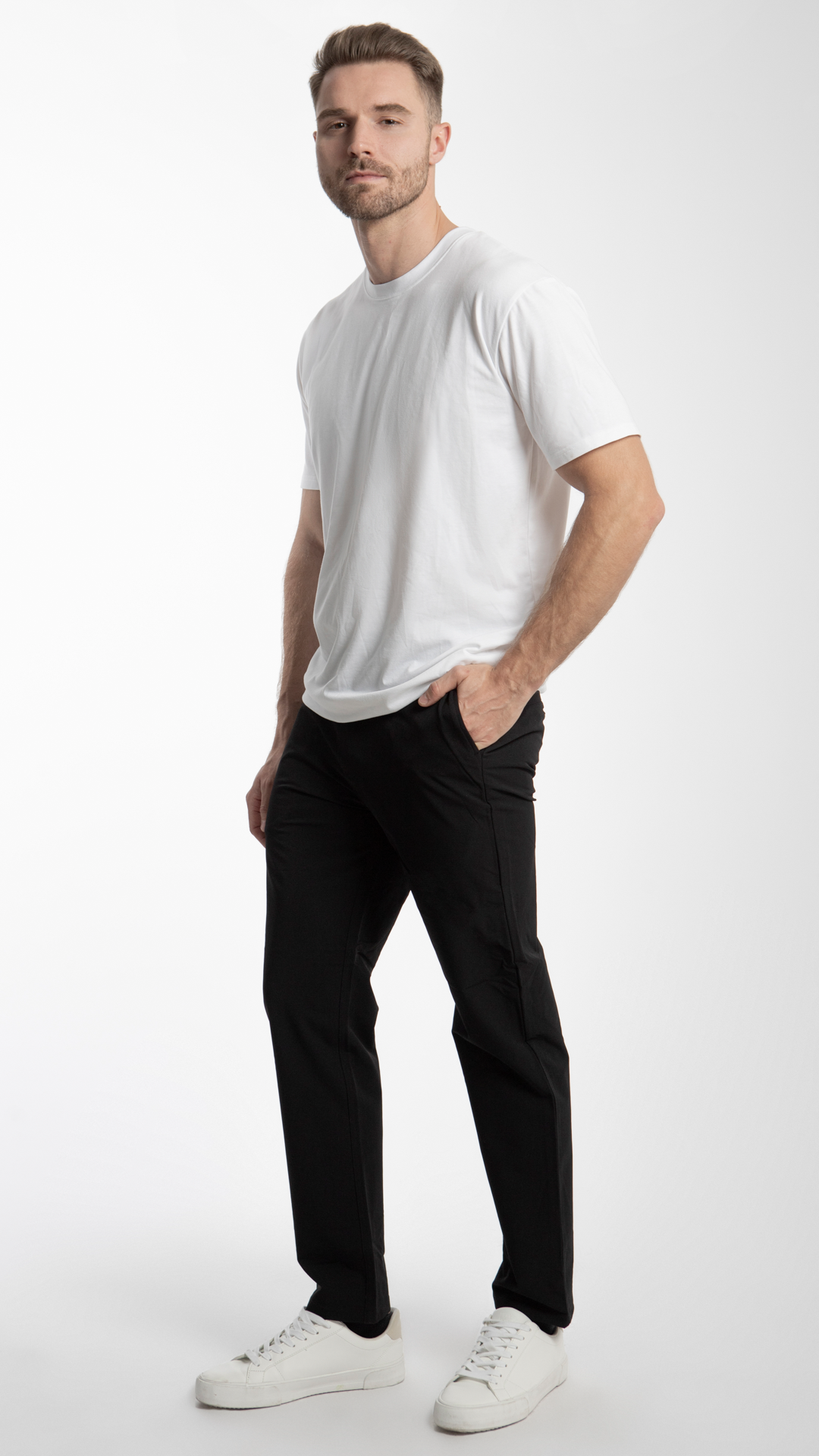 Pantalón Straight Waterproof Para Hombre B Basic BB0125