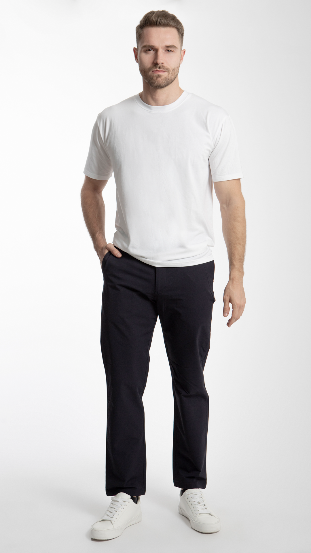 Pantalón Straight Waterproof Para Hombre B Basic BB0125