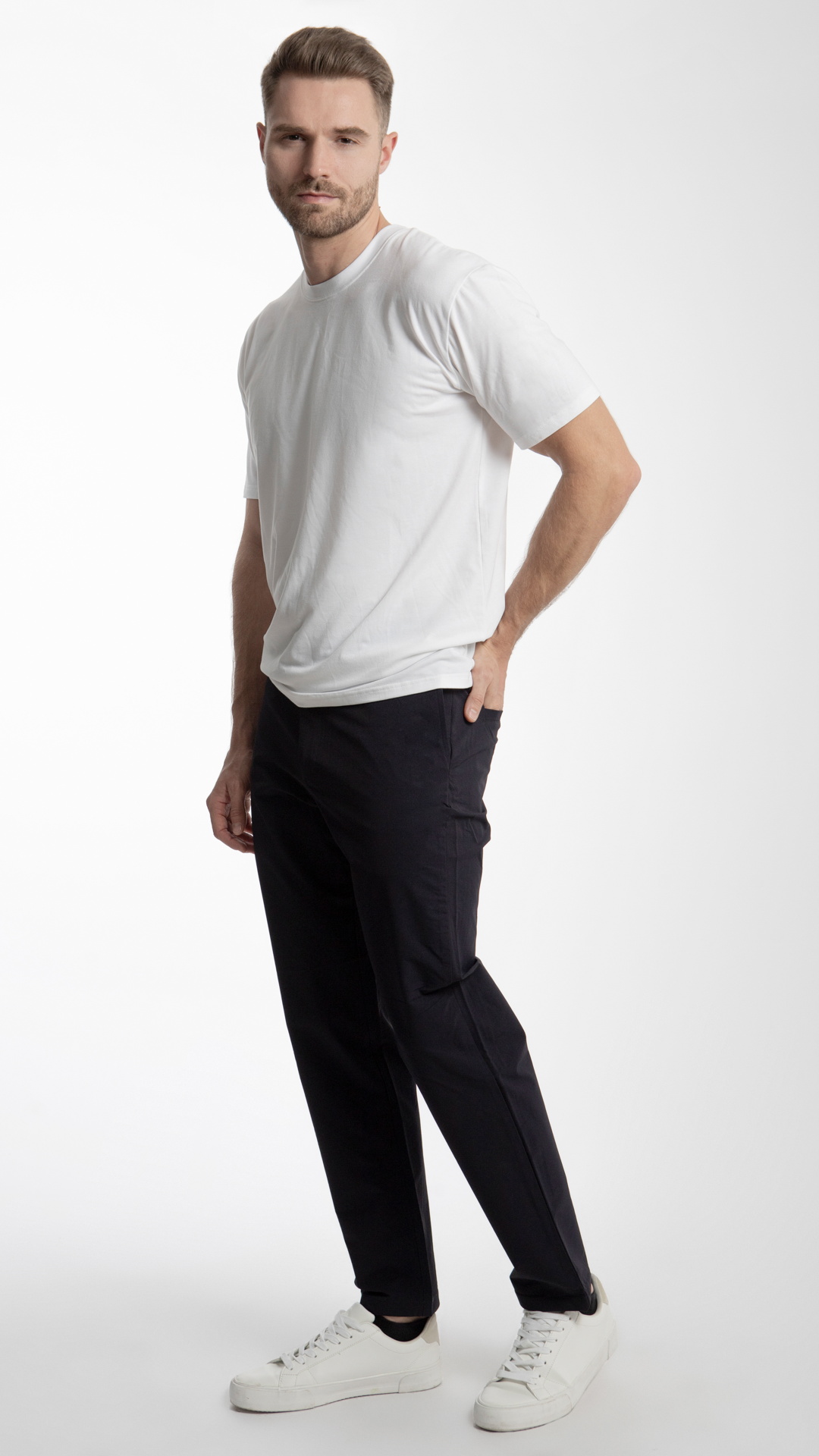 Pantalón Straight Waterproof Para Hombre B Basic BB0125