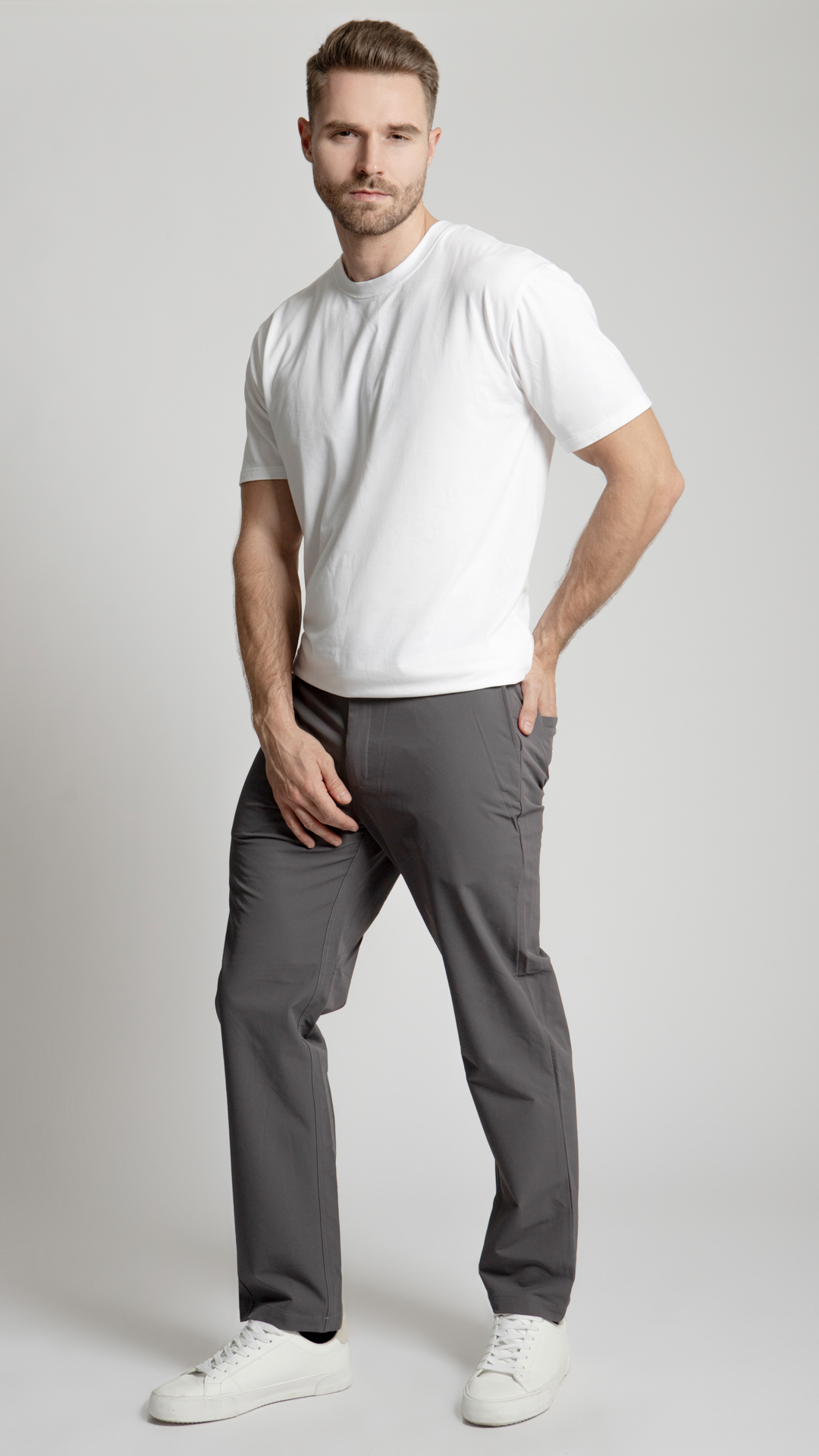 Pantalón Straight Waterproof Para Hombre B Basic BB0125