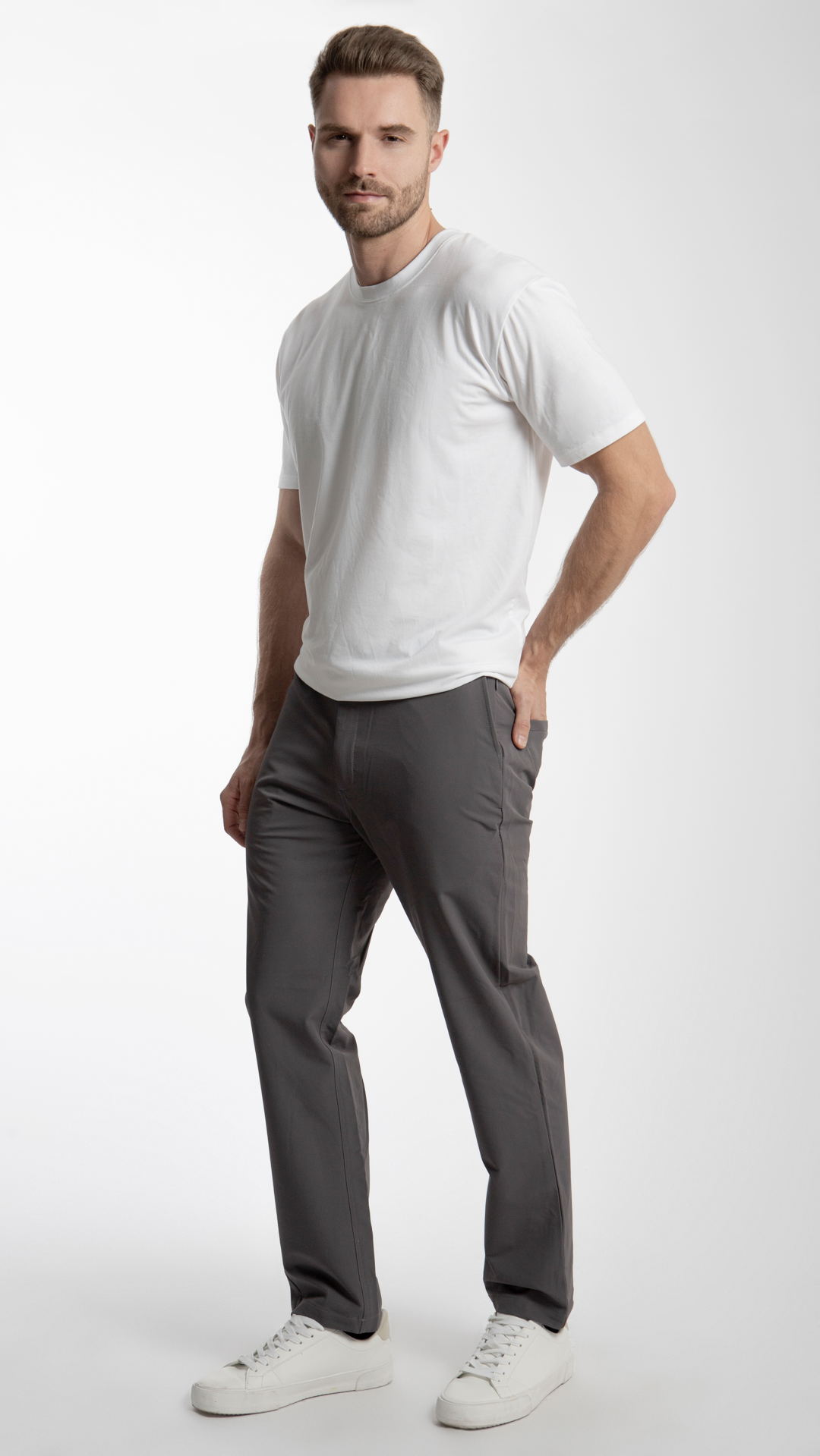 Pantalón Straight Waterproof Para Hombre B Basic BB0125