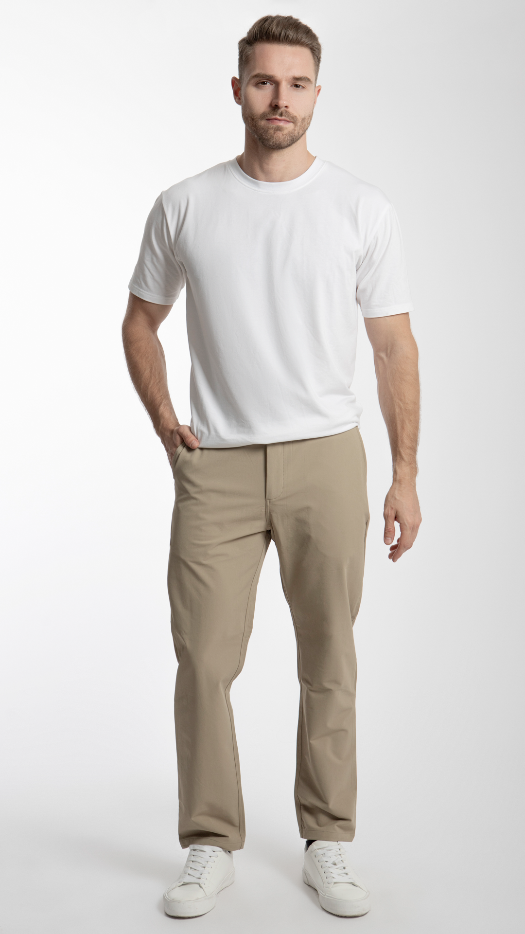 Pantalón Straight Waterproof Para Hombre B Basic BB0125