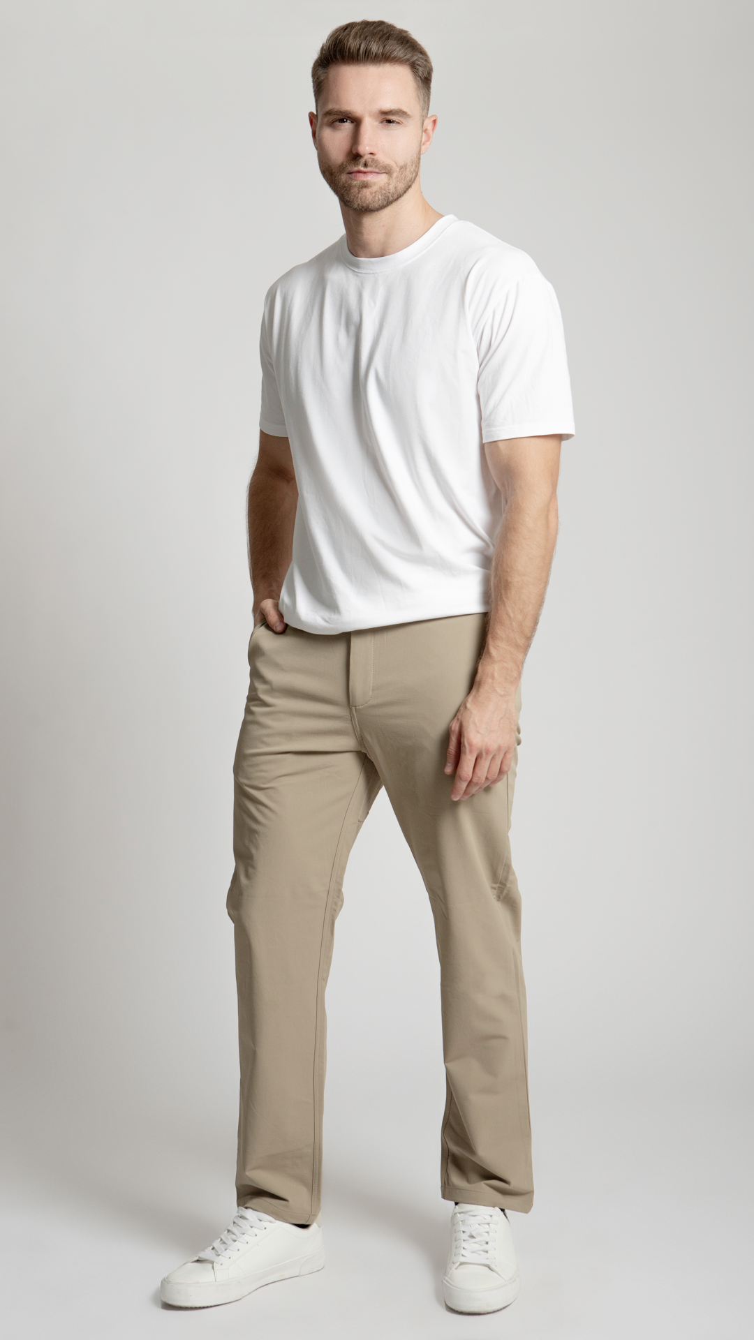 Pantalón Straight Waterproof Para Hombre B Basic BB0125