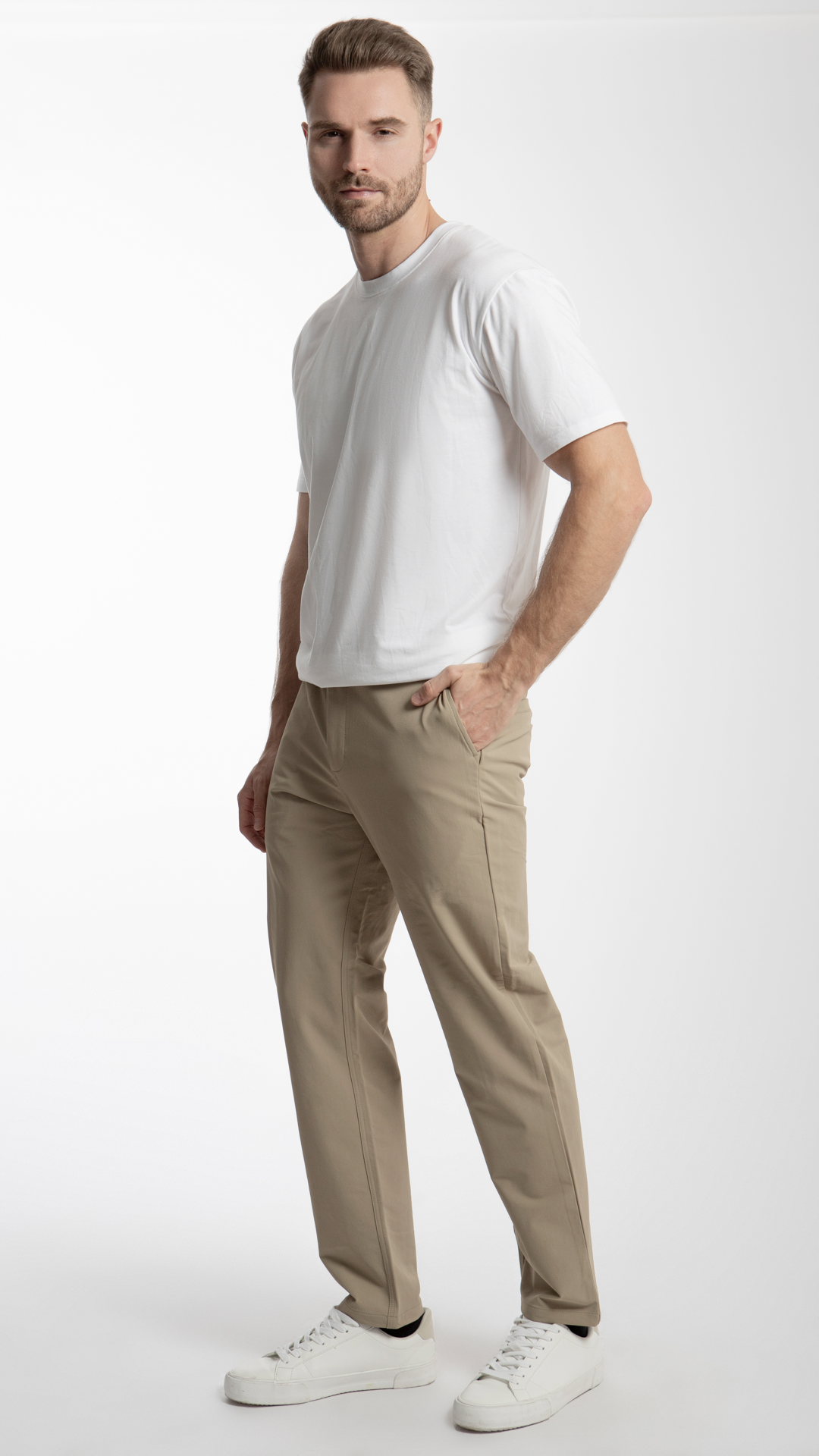 Pantalón Straight Waterproof Para Hombre B Basic BB0125