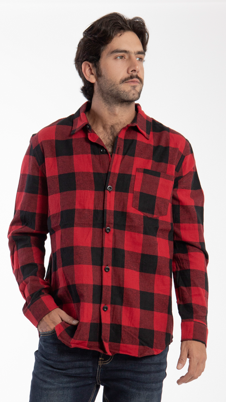 Camisa de Cuadros Hombre B Basic BBC0122