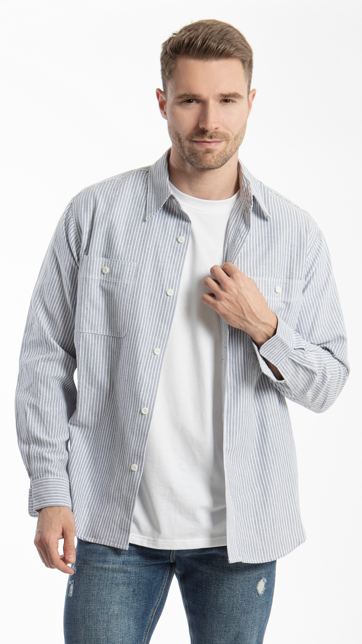 Camisa De Rayas Hombre B Basic BB0224