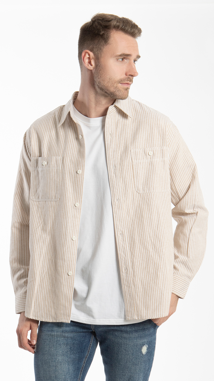 Camisa De Rayas Hombre B Basic BB0224