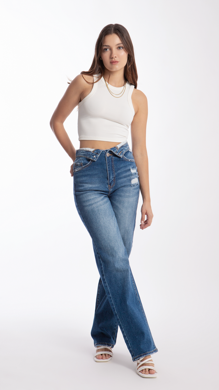 Pantalón Wide Leg Mujer Balam BL6531