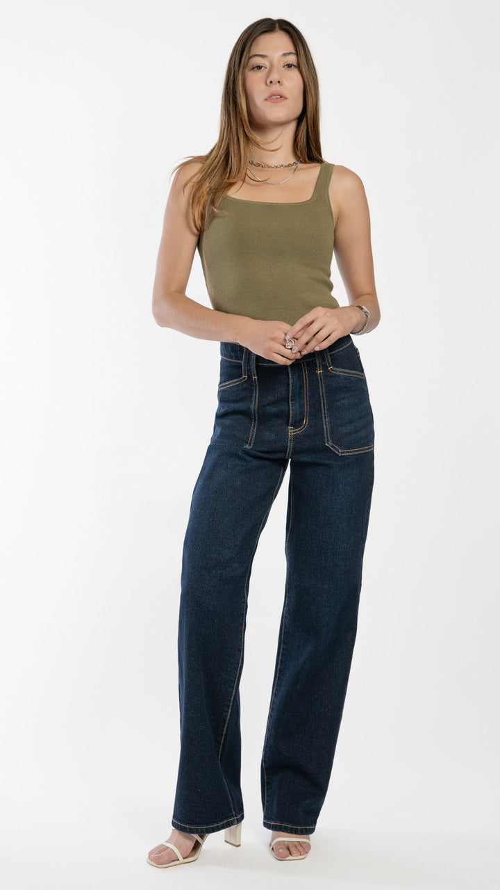 Pantalón Wide Leg Mujer Balam BL7121