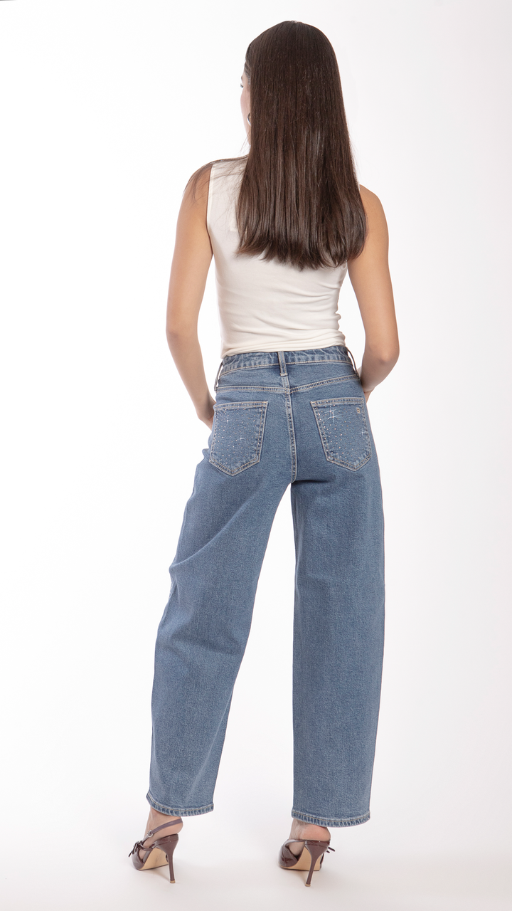 Pantalón Barrel Mujer Balam BL7156