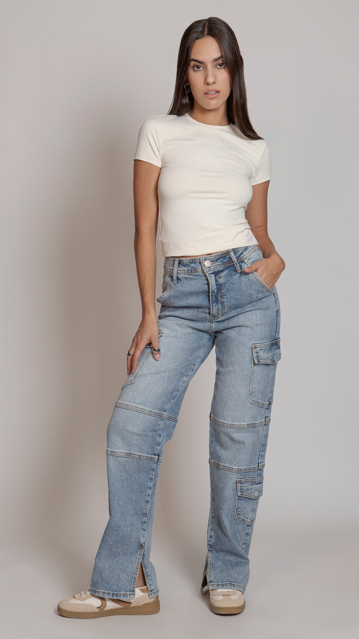 Pantalón Wide Leg Mujer Balam BL7202