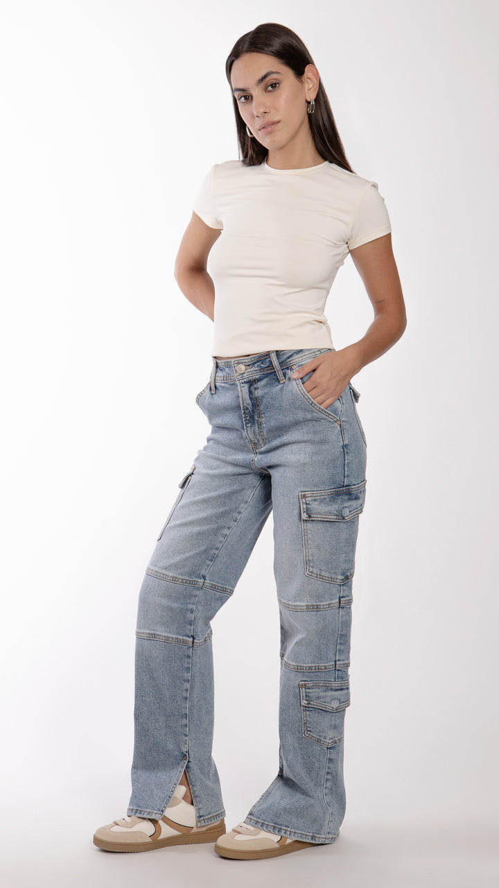 Pantalón Wide Leg Mujer Balam BL7202