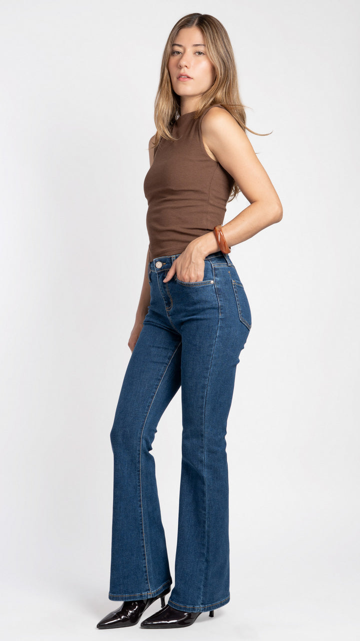 Pantalón Flare Mujer Balam BL7229
