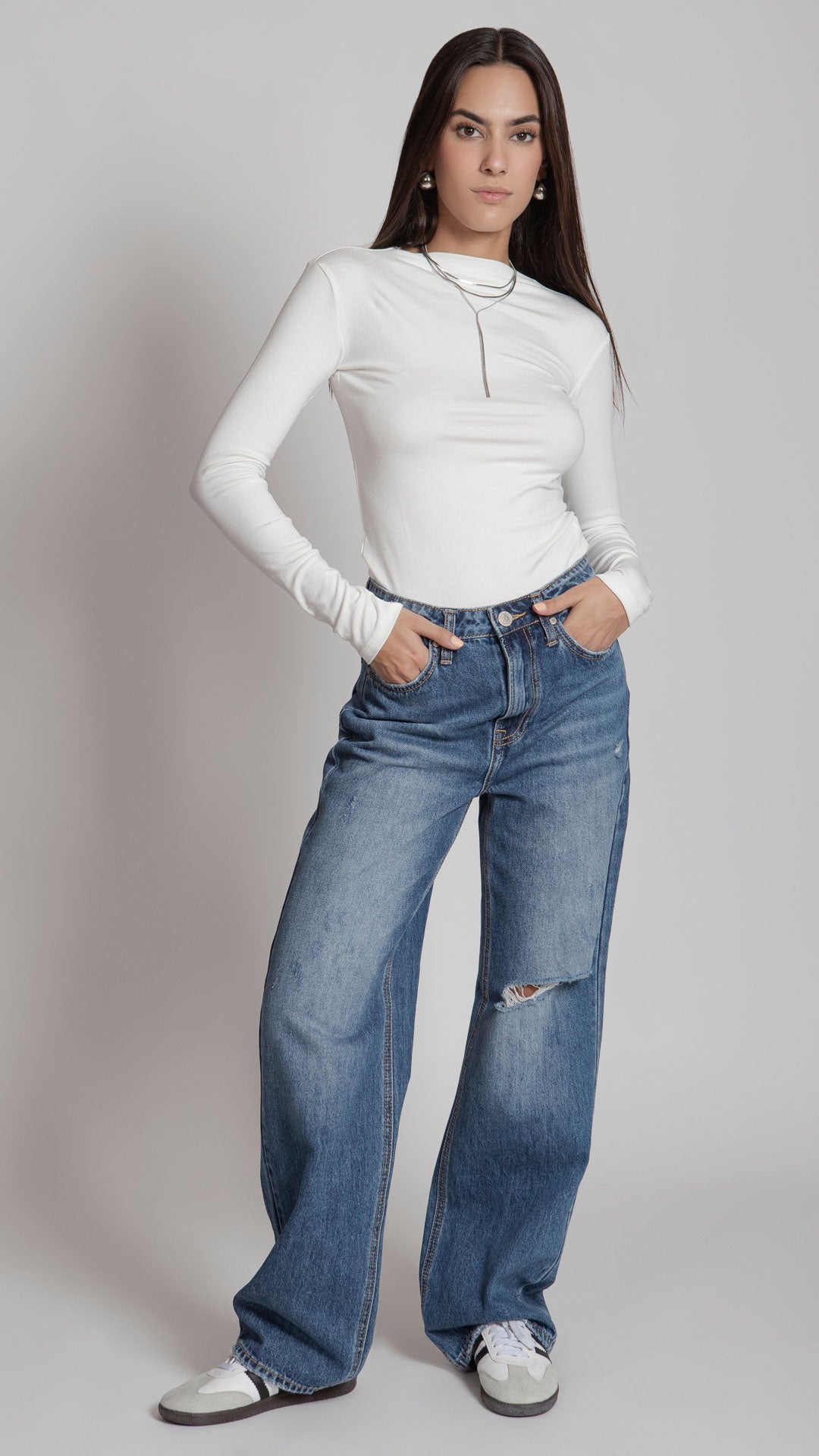 Pantalón Wide Leg Mujer Balam BL7298