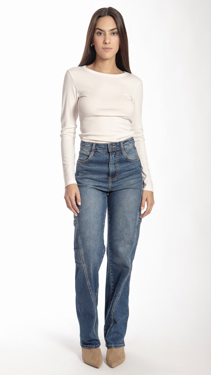 Pantalón Wide Leg Mujer Balam BL7309