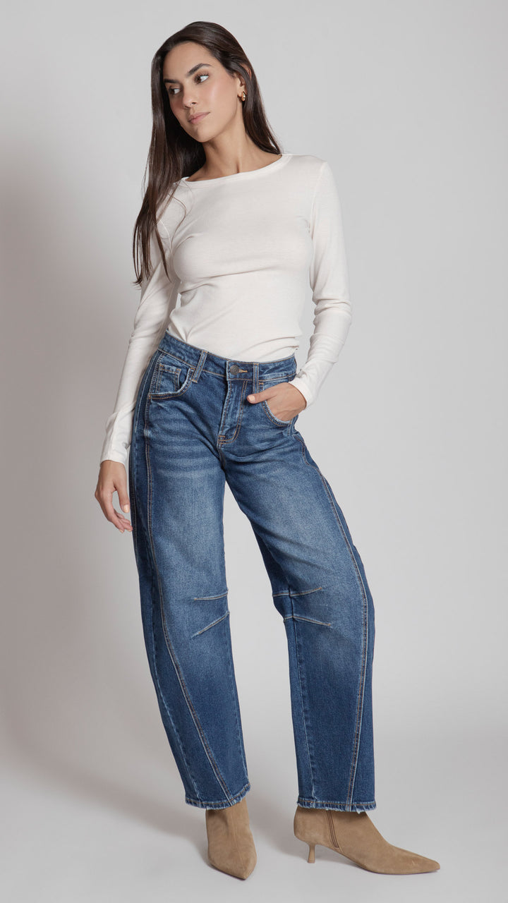 Pantalón Barrel Mujer Balam BL7311