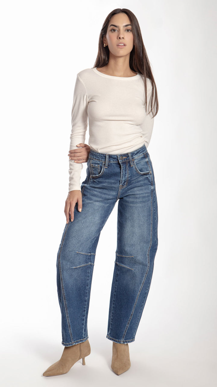 Pantalón Barrel Mujer Balam BL7311
