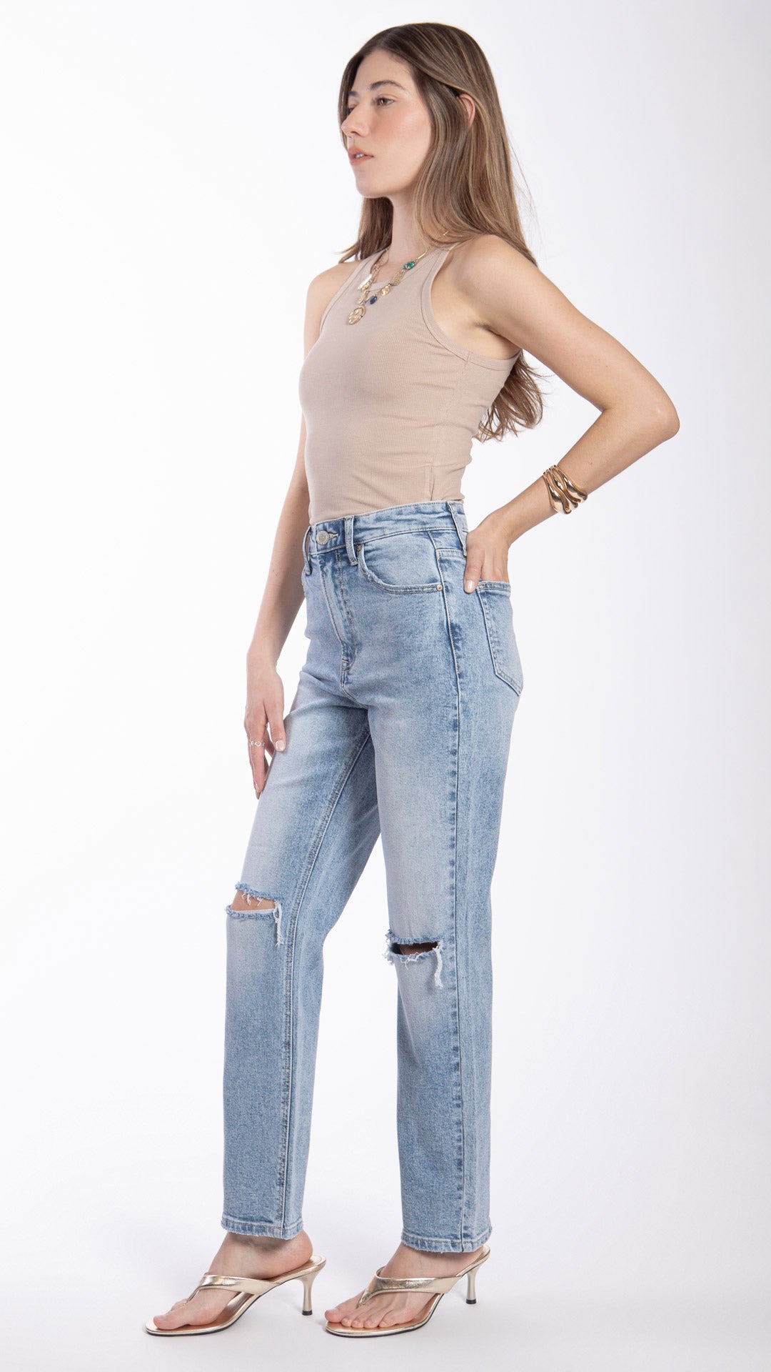 Pantalón Straight Mujer Balam BL7417