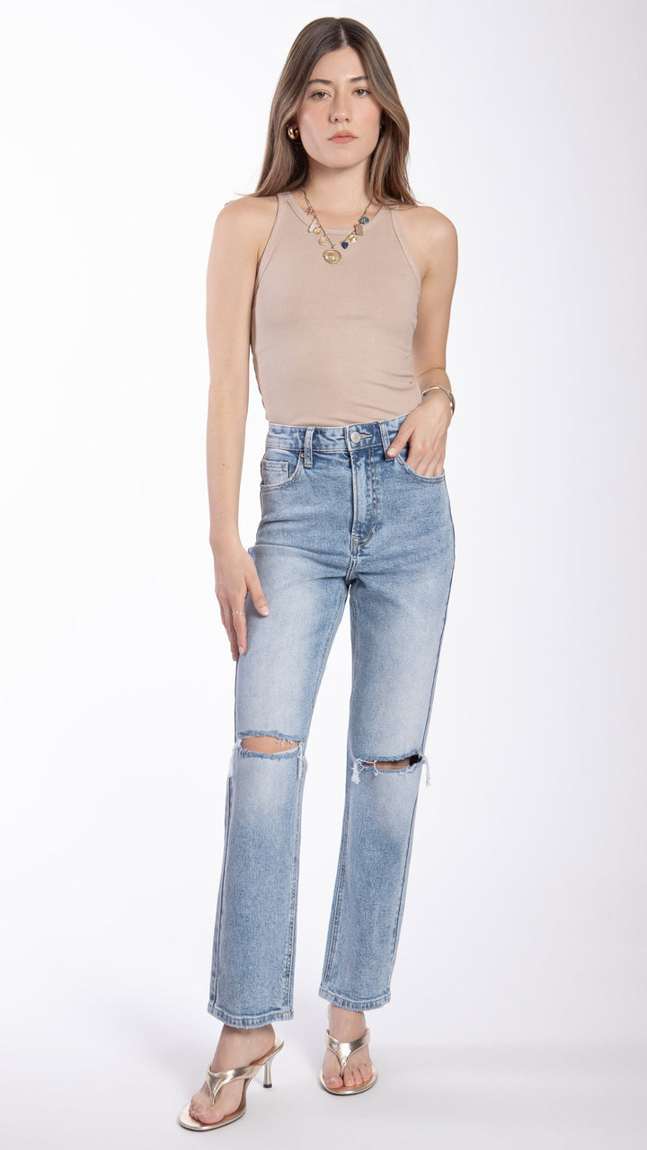 Pantalón Straight Mujer Balam BL7417