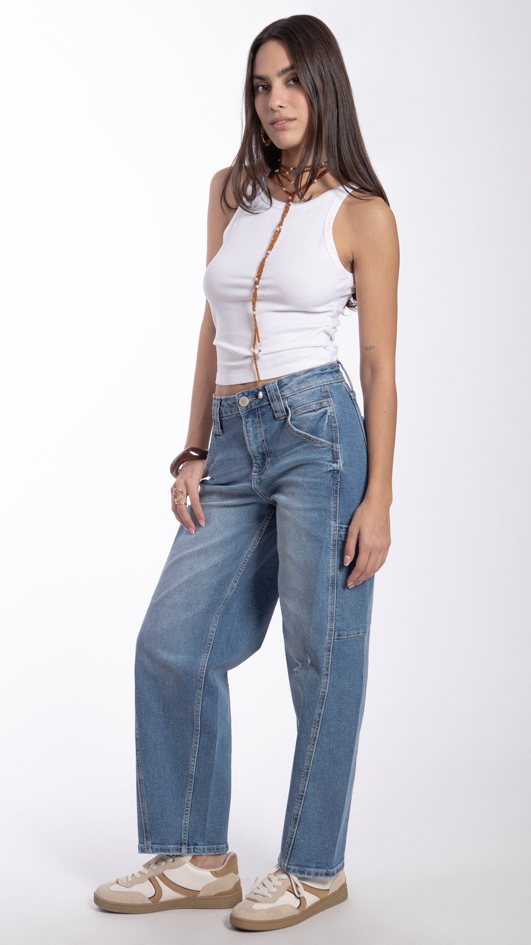 Pantalón Barrel Mujer Balam BL7427