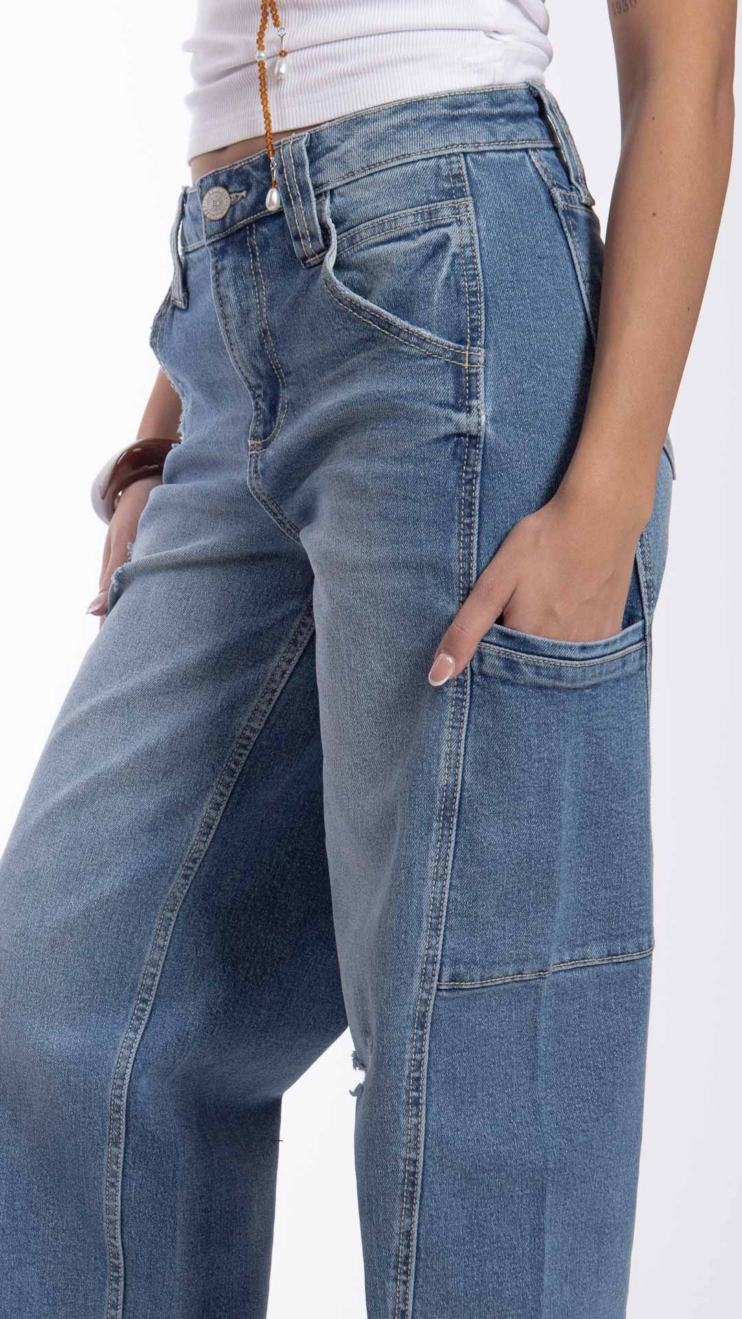 Pantalón Barrel Mujer Balam BL7427