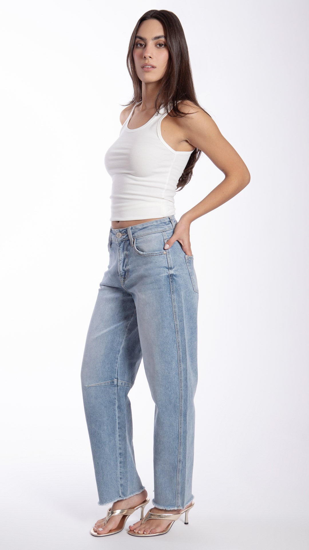 Pantalón Barrel Mujer Balam BL7430