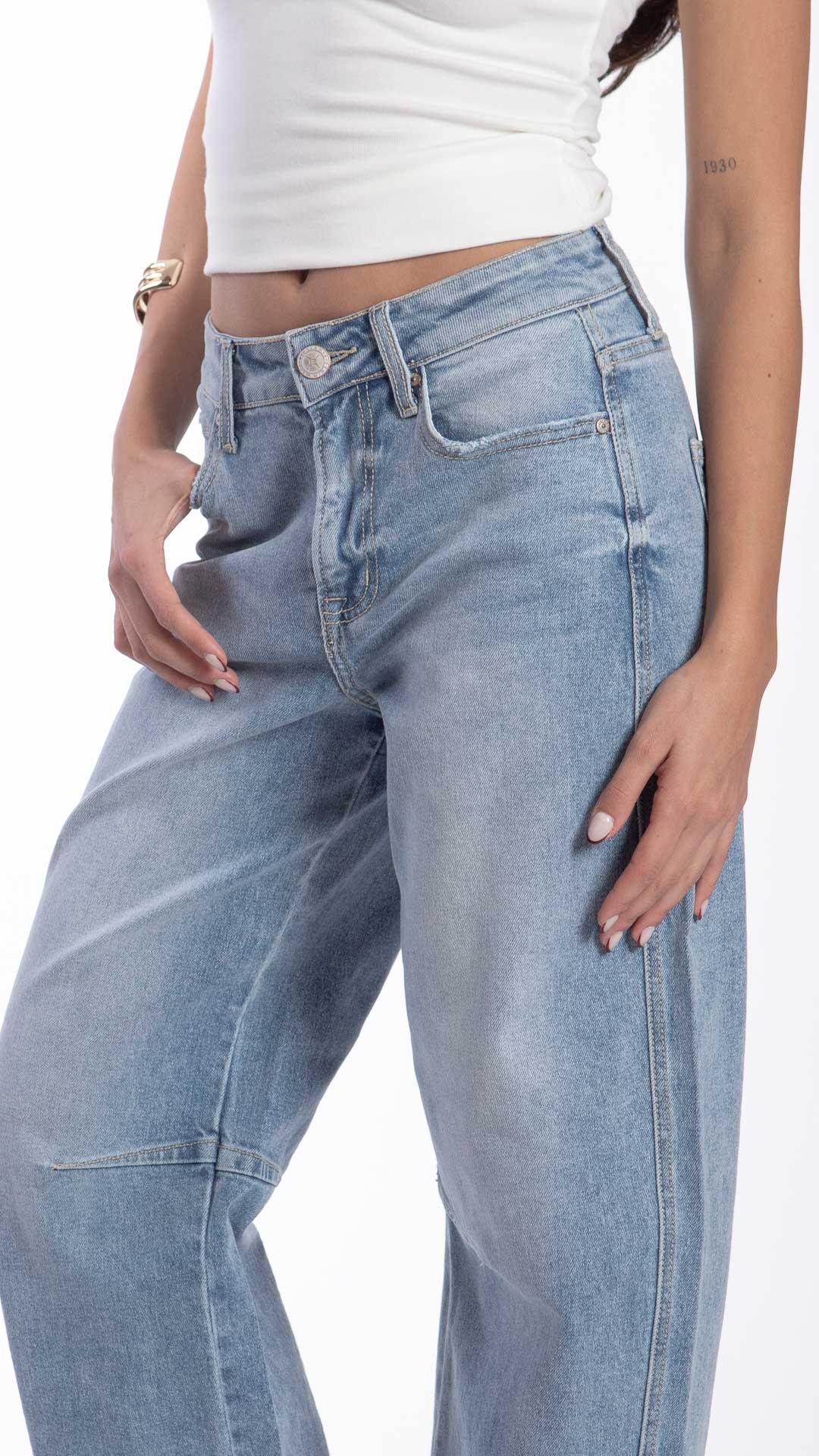 Pantalón Barrel Mujer Balam BL7430