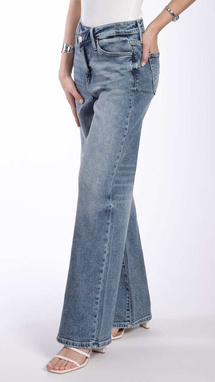 Pantalón Asimétrico Vintage Loose Mujer Balam BL7439