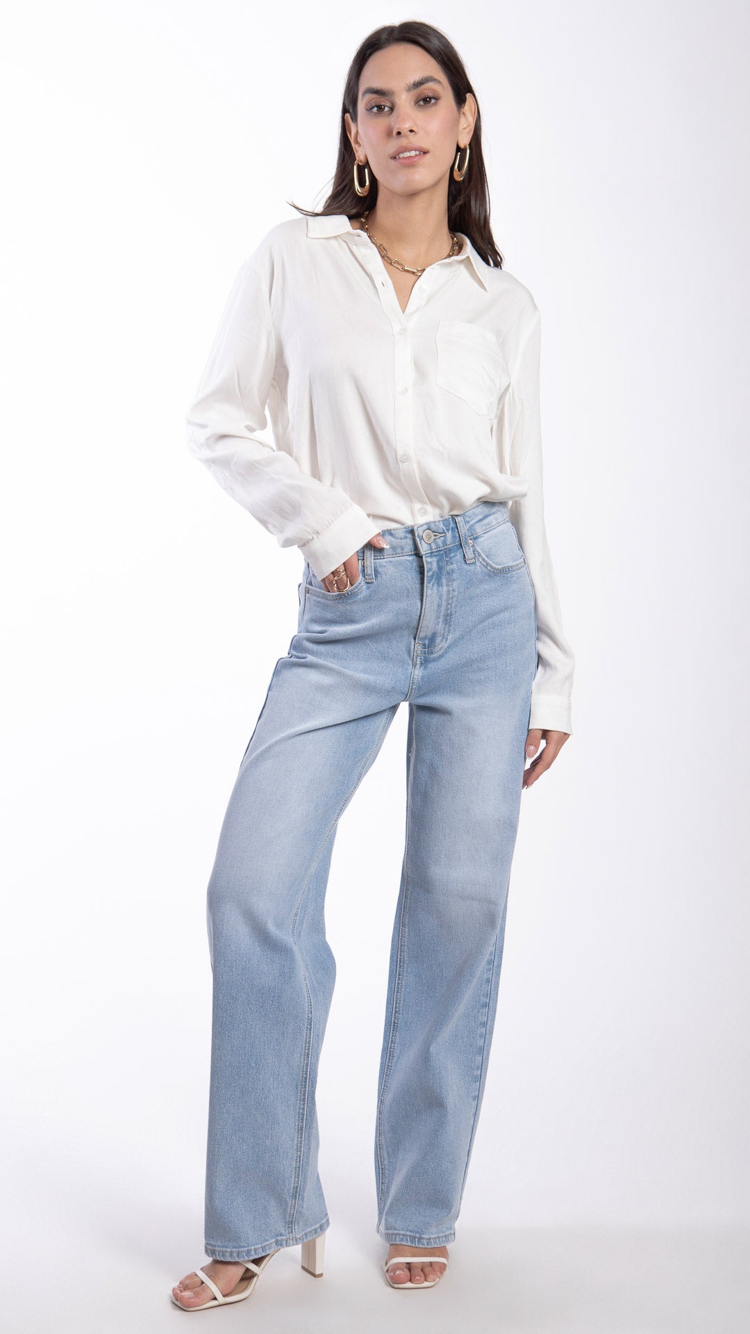 Pantalón Wide Leg Mujer Balam BL7454