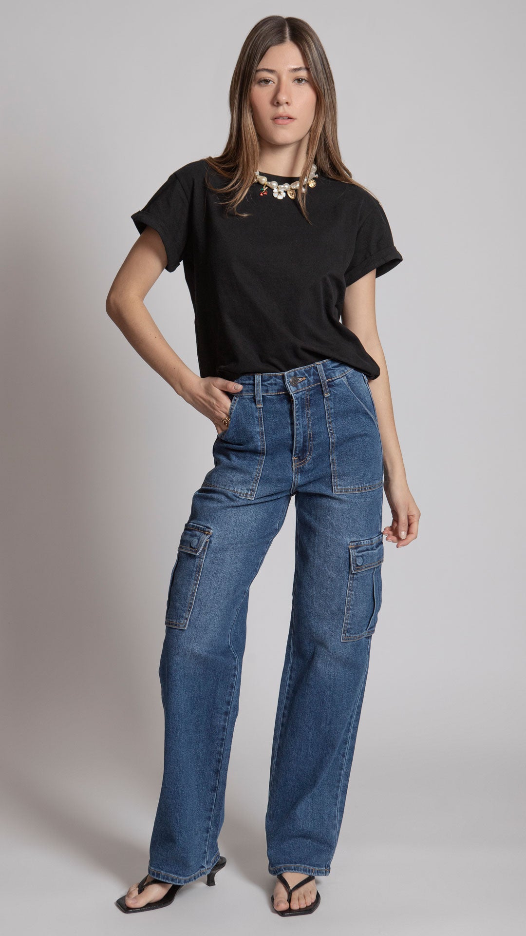 Pantalón Wide Leg Mujer Balam BL7478